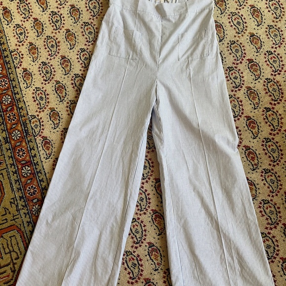 Gingham Palace Flared Pants - blue stripes - Picture 3 of 11